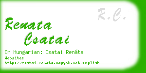 renata csatai business card